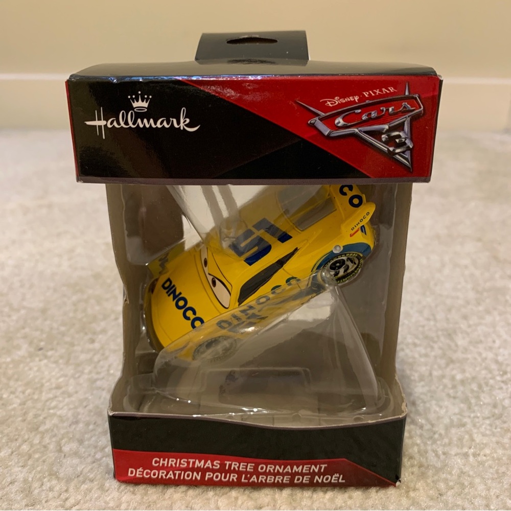 Disney Pixar Cars 2 Cruz Ramirez Yellow Racer Hallmark Christmas Tree Ornament